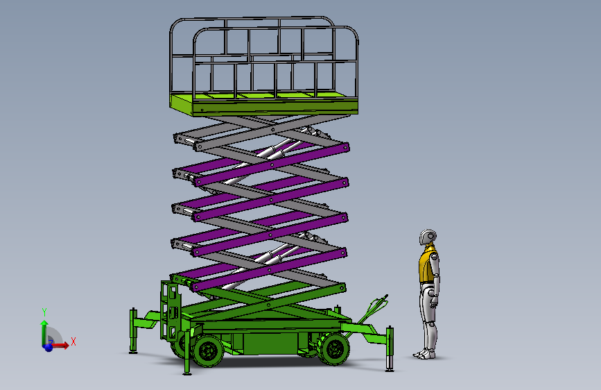 液压剪刀式升降机 7m 500kg