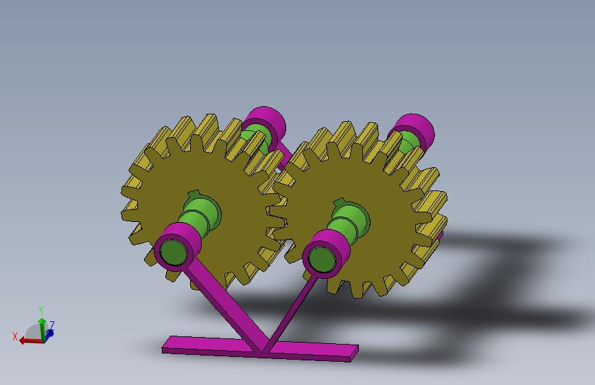 支线齿轮和它的装配