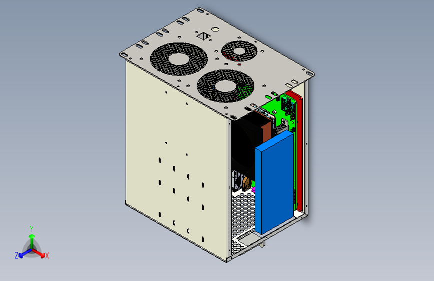 工业计算机机箱设计模型
