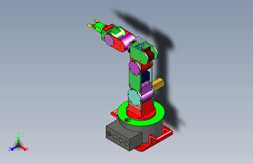 6轴机械手实验室 3D模型