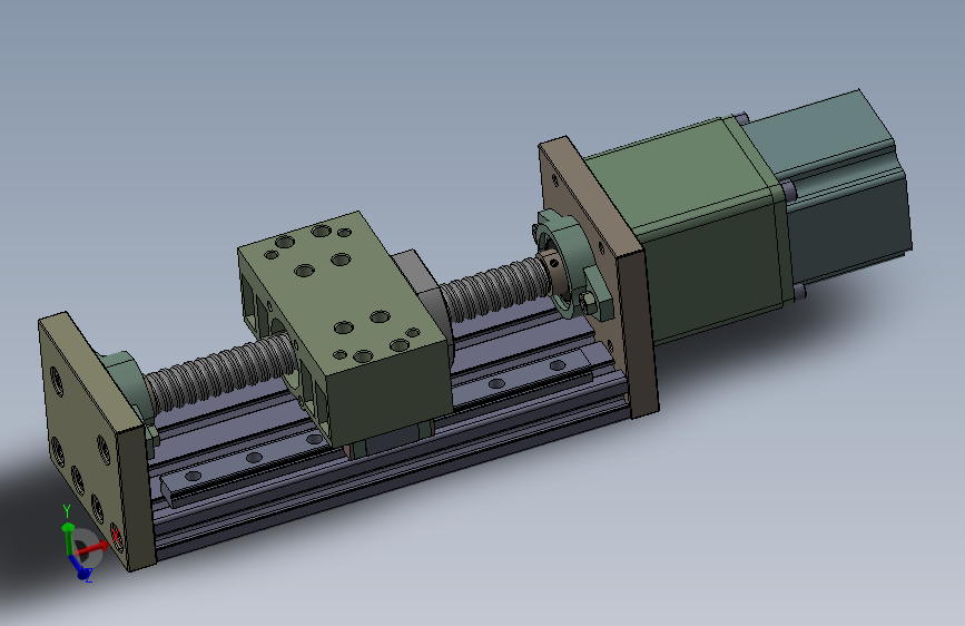 ZBX80 100mm线性平台运动致动器1605滚珠丝杠