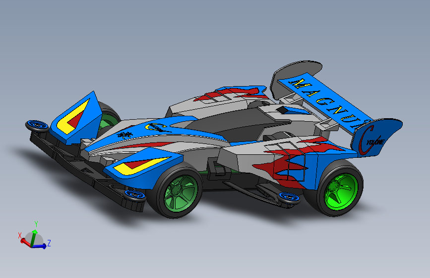 动漫四驱车旋风冲锋