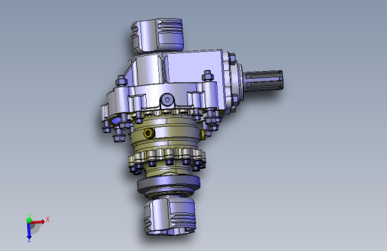 大学生方程式赛车差速器总成 stp格式