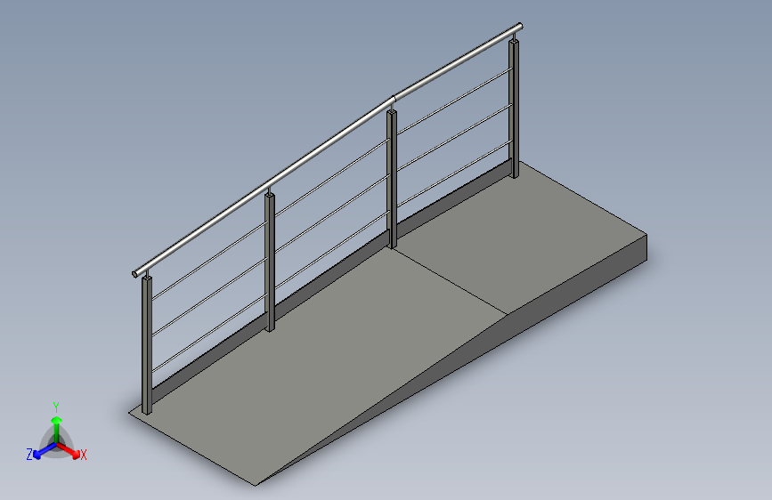 不锈钢栏杆用于坡道的反光条