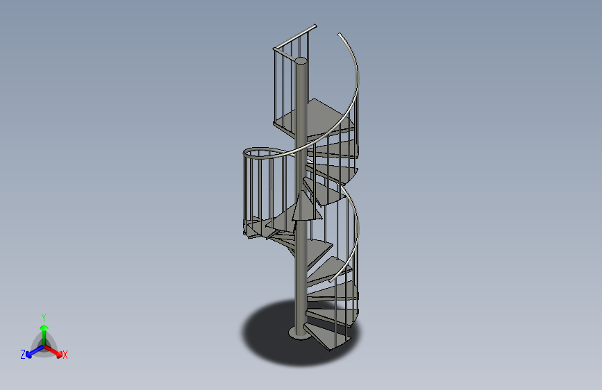 镀锌螺旋楼梯 用于露台