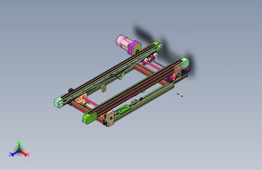 皮带宽度可调流水线