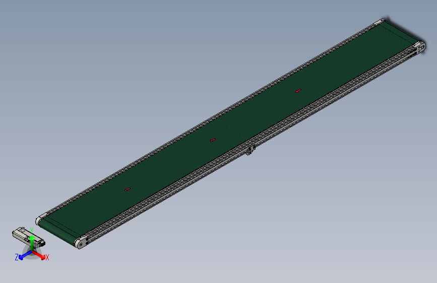 宽皮带线皮带输送机-内置电机型