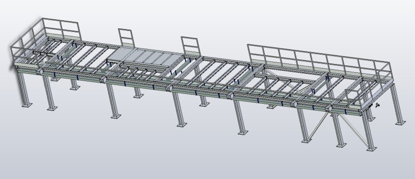 线缆和管道规范化支撑工业平台