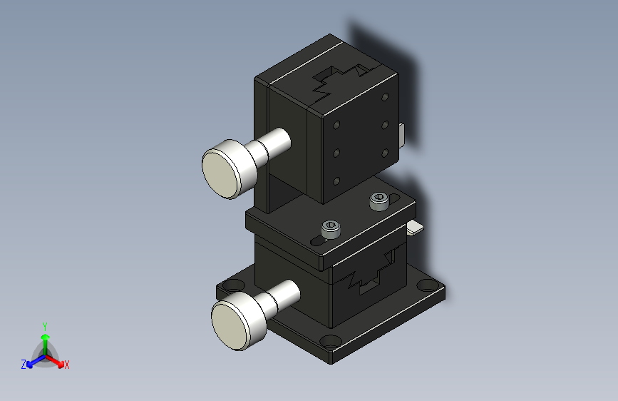 手动位移平台_燕尾槽型_齿轮齿条驱动型XZ,XYZ轴4040型