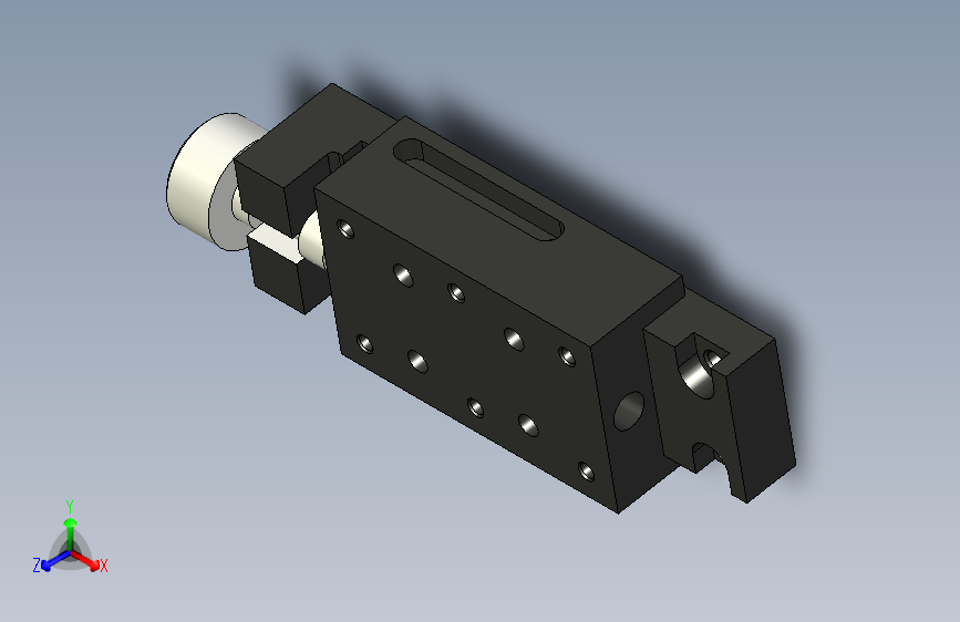 简易调整组件_X轴_进给螺杆型_侧面锁紧型
