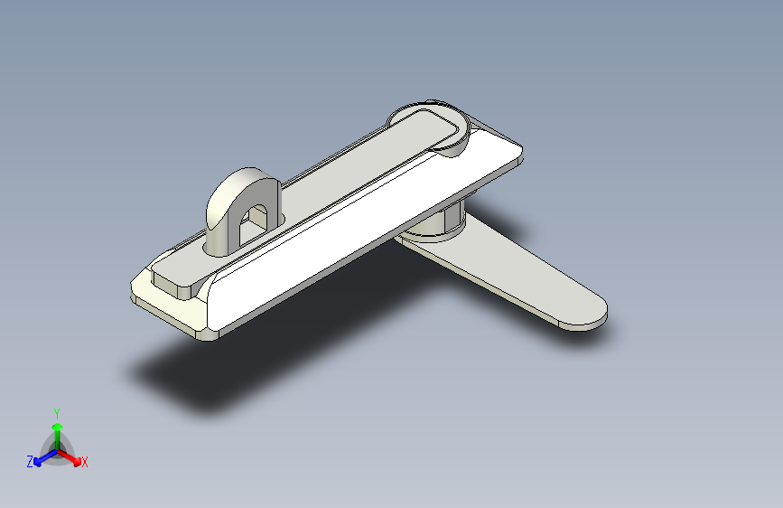 防水平面锁_把手拉起转动式_带挂锁孔