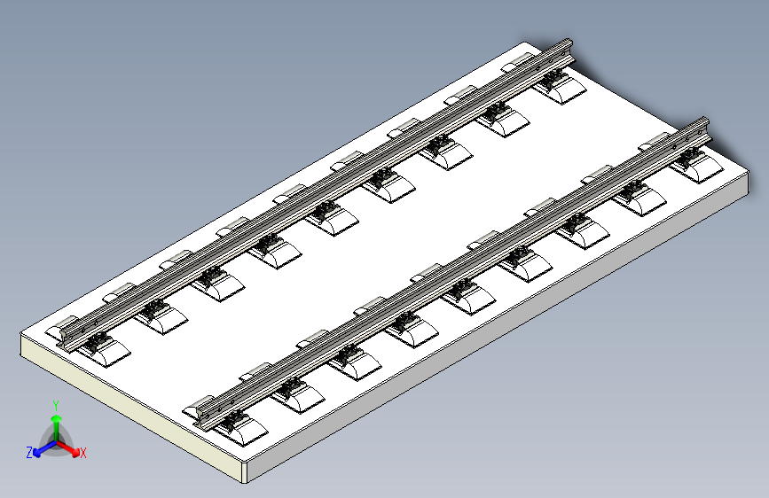 CRTSⅢ型板式无砟轨道铁路模型