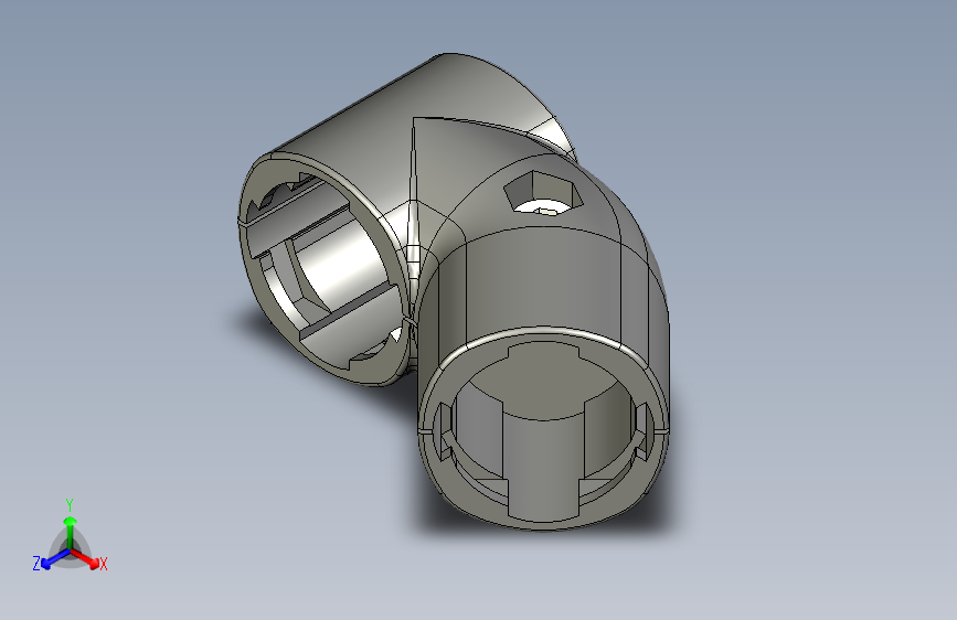 45度43外抱接头.stp