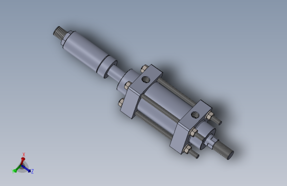 双杆液压缸63x25x50 mm（带调节行程）