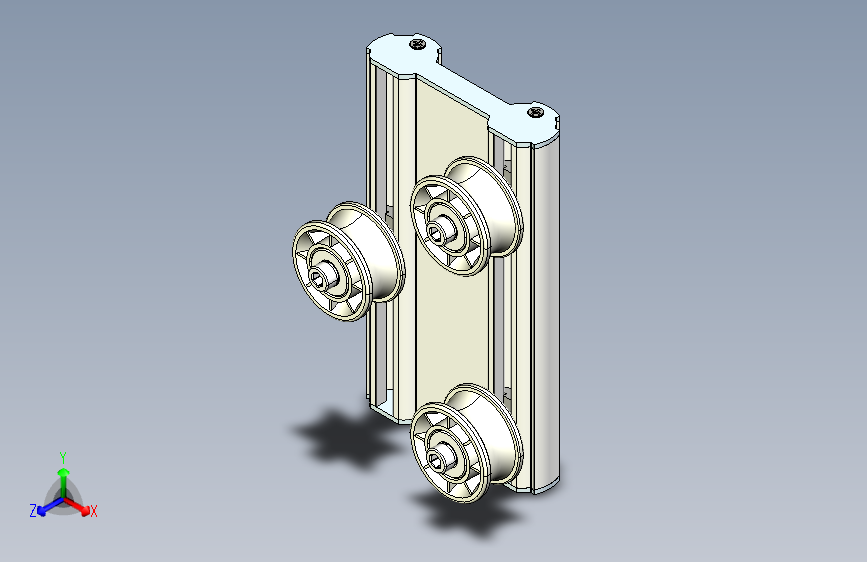 凹槽滚轮滑块.stp
