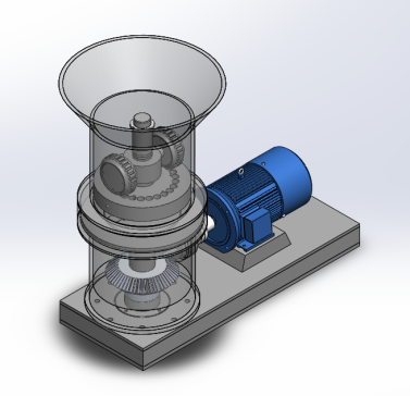 立式秸秆压块成形机