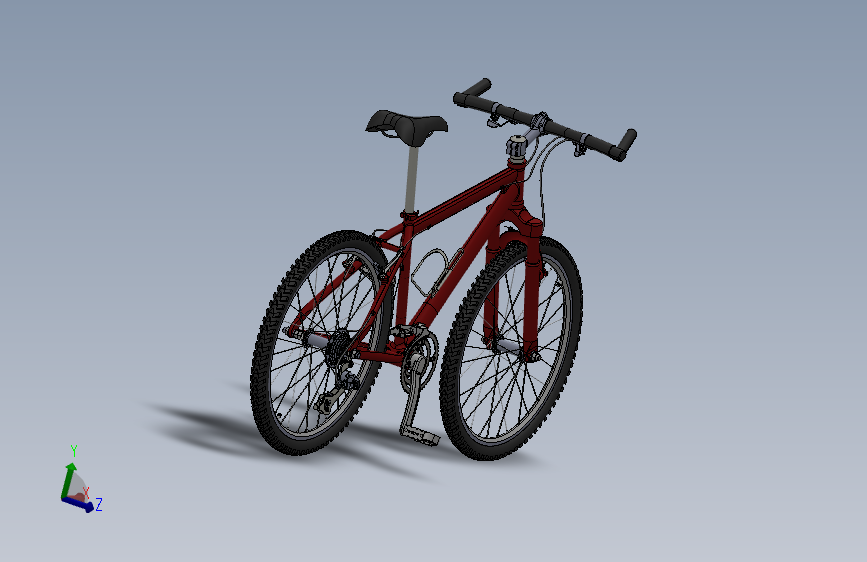 山地自行车SolidWorks格式