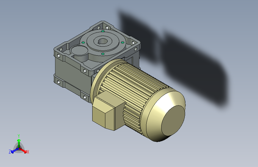 BKM准双曲线减速机-马达+轴输入