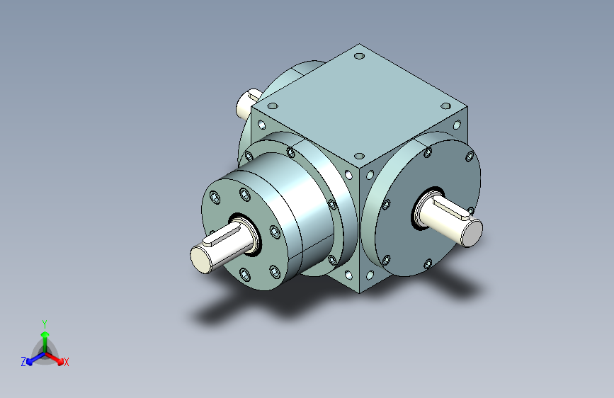 HD09输入轴 输出轴伸式螺旋锥齿轮转向箱