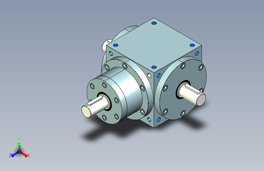 HD11输入轴输出轴伸式90度转向箱__当前产品包含72个型号__浏览298__下载26__收藏1____竖向选型__当前型号：HD11-1_1-E