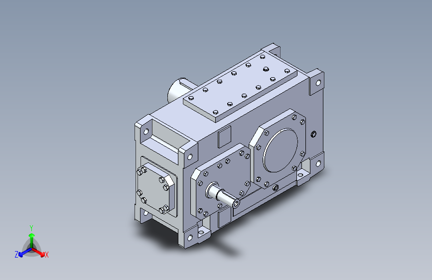 H2SH实心轴平行轴齿轮箱