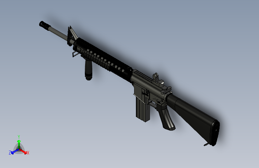 1659美国M16A4自动步枪