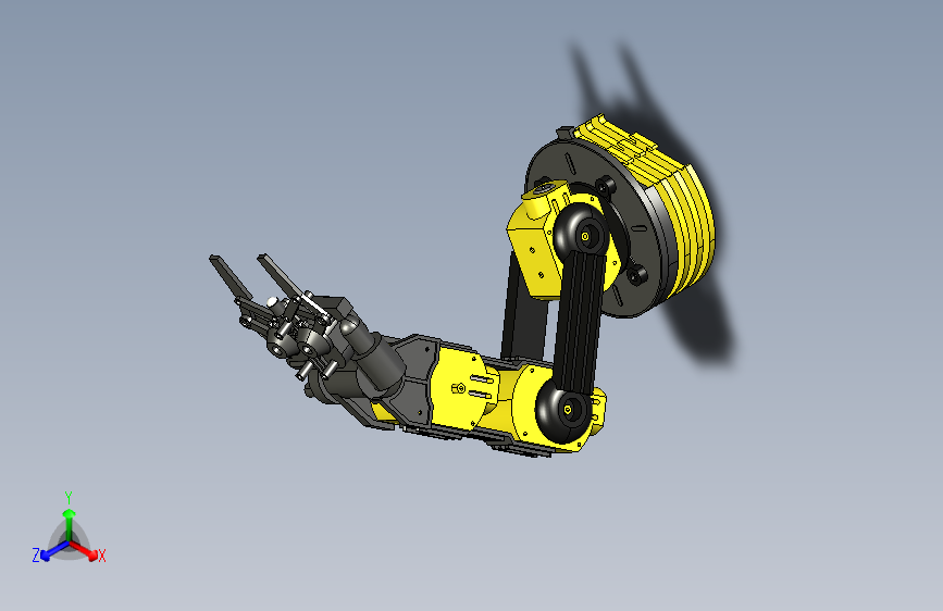 Steren机械臂模型3D图纸 Solidworks设计 附STEP