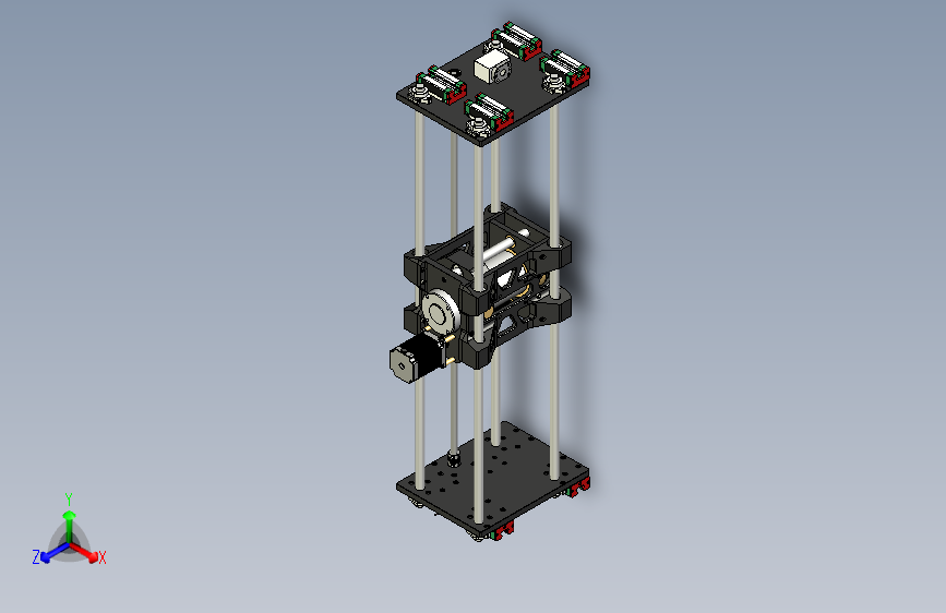 CNC Router主轴置实验结构3D数模图纸 IGS STEP格式