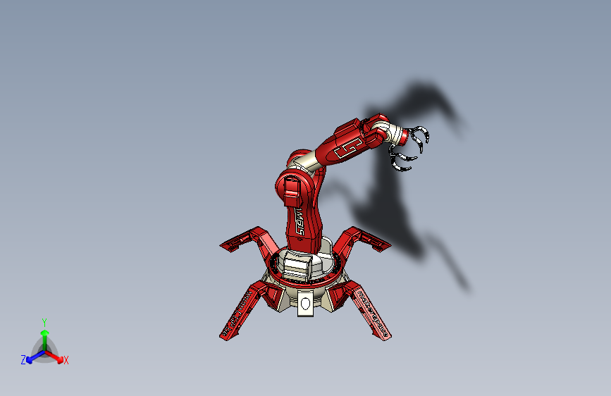 AMBIS机械臂机械手模型3D图纸 Solidworks设计 附STEP