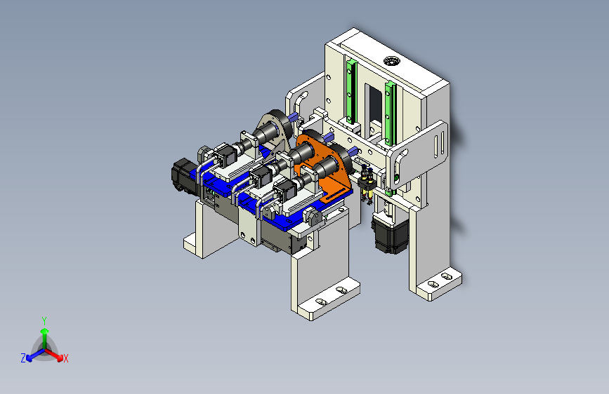 90度翻转检测模组3D数模图纸 Solidworks设计 附STEP