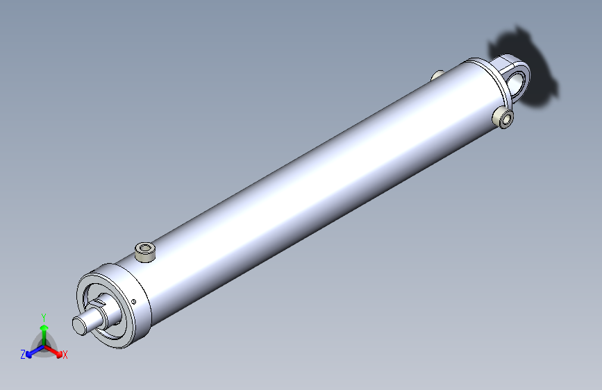 两个作用液压缸 100x50x670 毫米（带热封）