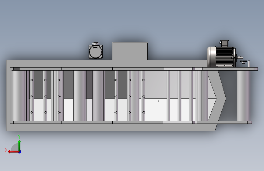 蔬菜清洗机模型图3D 背面视图