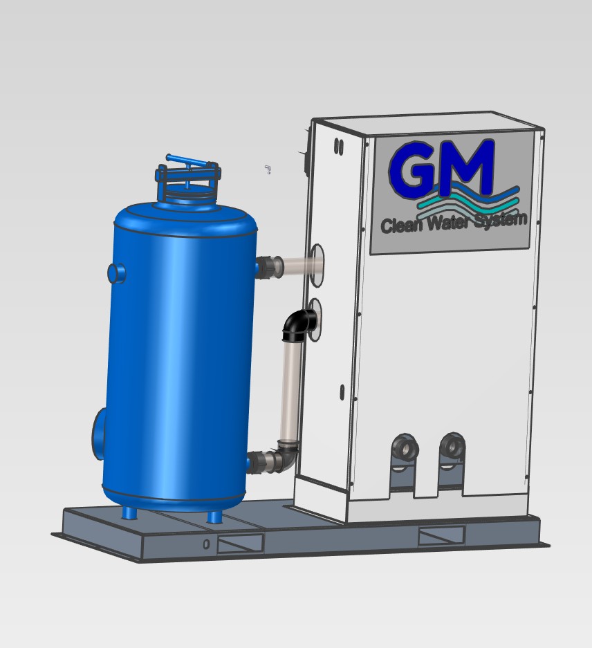 清洁水系统 一个用于增加水循环厂的过滤和反冲洗系统