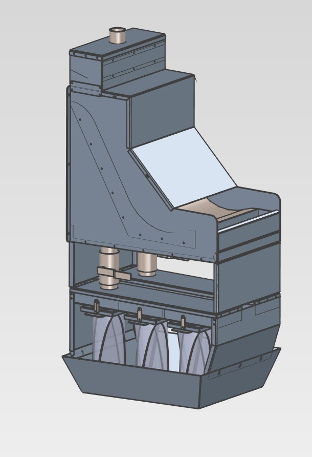 冷却水循环系统中的玻璃纤维的过滤系统