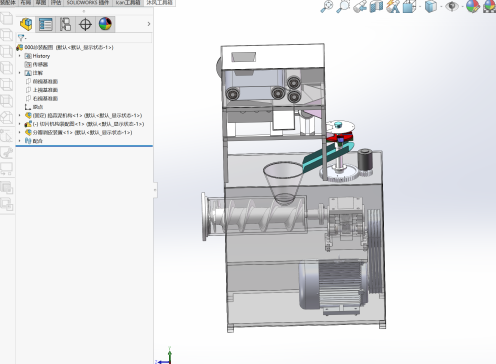 全自动剥蒜机结构设计及三维建模 含三维SW模型+CAD图纸+说明书