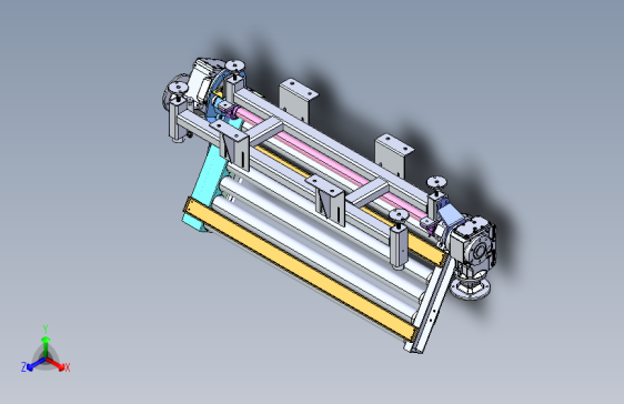 可翻装滚筒输送机
