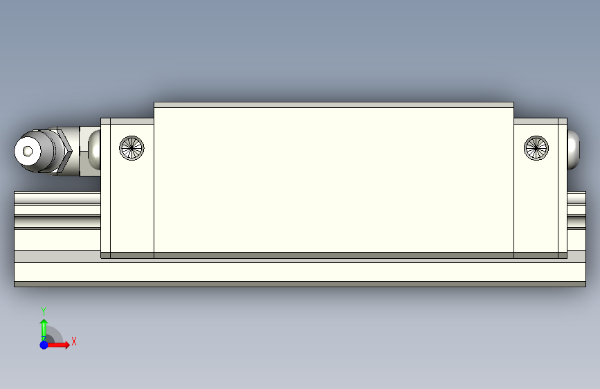 PMI银泰直线导轨SME20SA1FC+R92.5-16.25_16.25N__0_0_0_01G-M6_ 正面视图