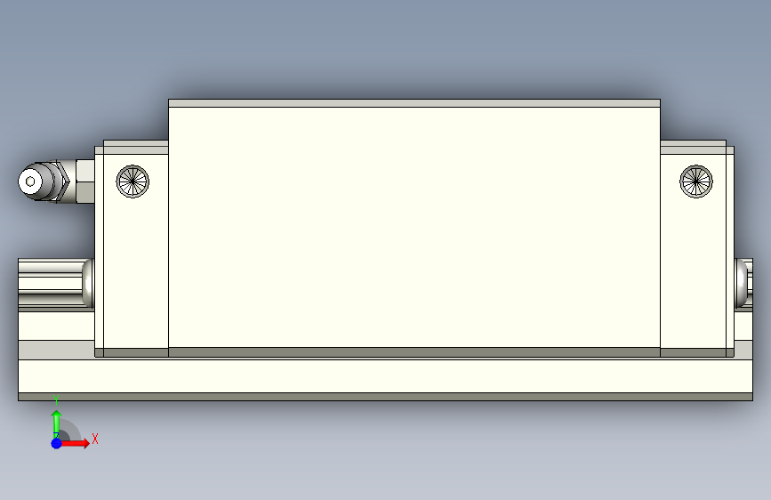 PMI银泰直线导轨SME35SA1FC+R134.2-27.1_27.1N__0_0_0_01G-M6_ 正面视图