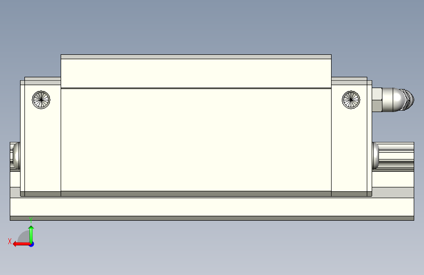 PMI银泰直线导轨SME35SA1FC+R134.2-27.1_27.1N__0_0_0_01G-M6_ 背面视图