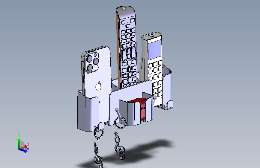 多功能手机、遥控器收纳支架 x_t格式
