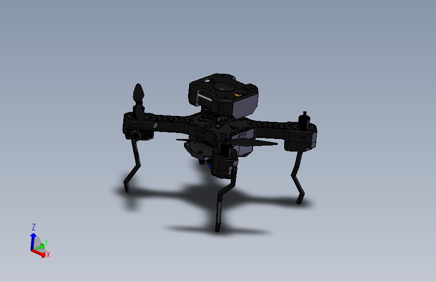 多传感器探测UAV无人机  STP格式