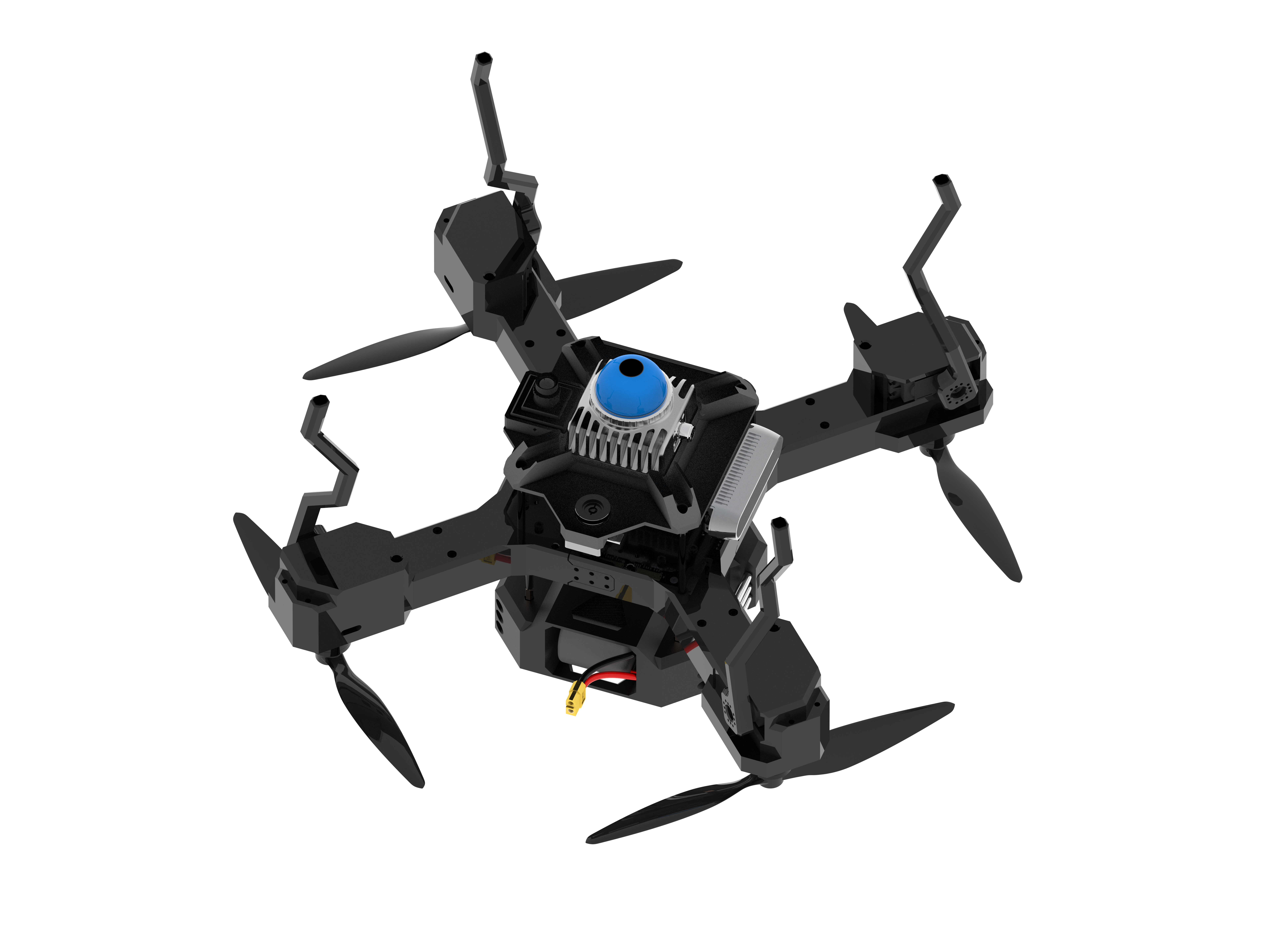 多传感器探测UAV无人机 STP格式