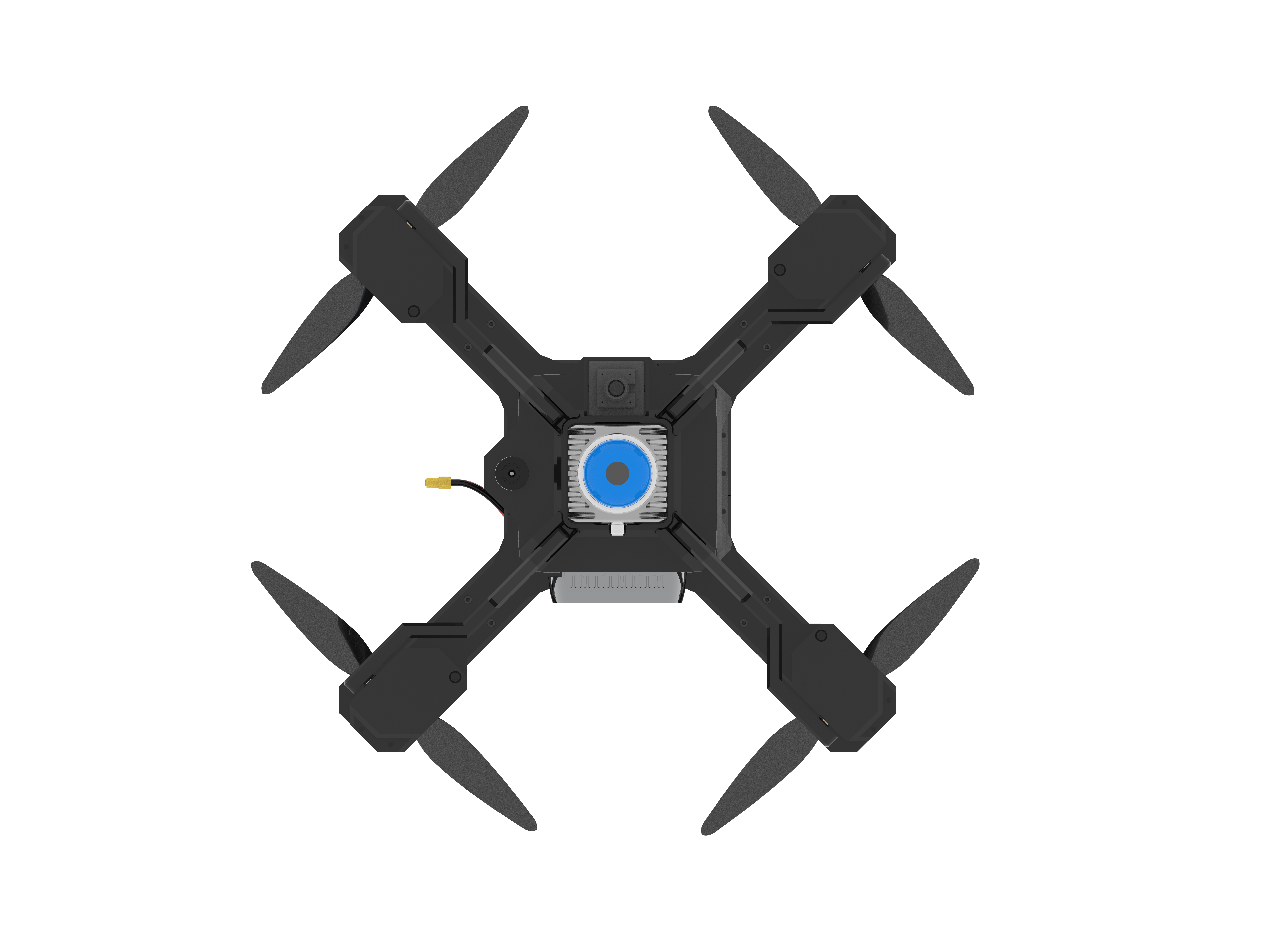多传感器探测UAV无人机 STP格式
