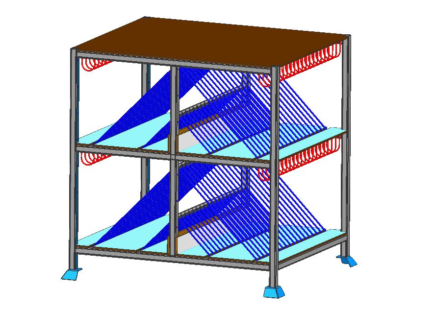 塑料存储托盘架
