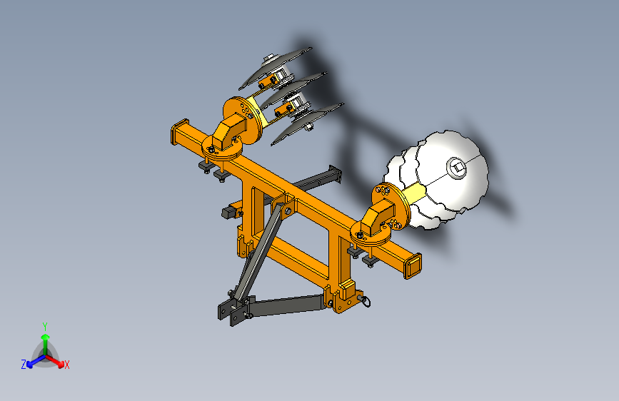 多用途机械圆盘耙结构
