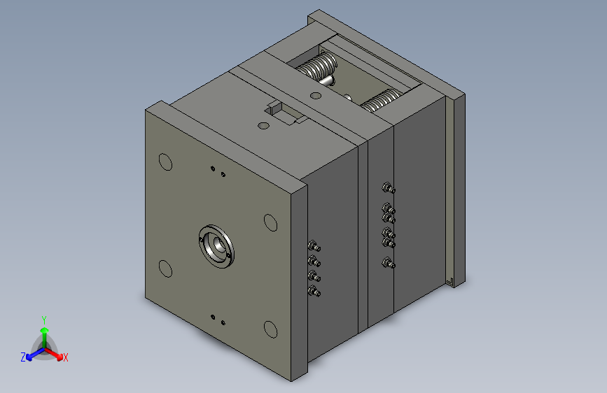 收纳盒注塑模具设计-含模流