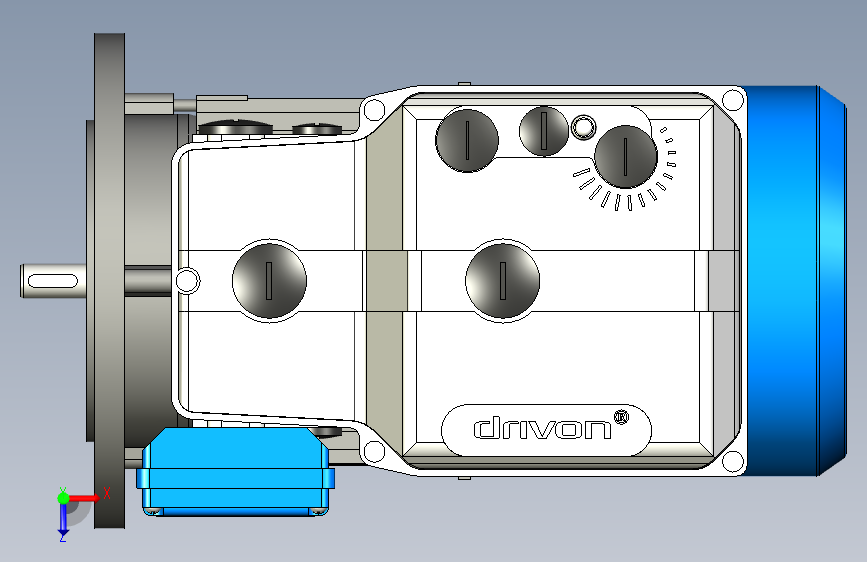 Motovario摩多利电机减速机DV123-G1-0037S-ISI-NO-TB080-B5-FM_D-EMB5-IC411_20019X40NONONO-STD-_ 俯视图