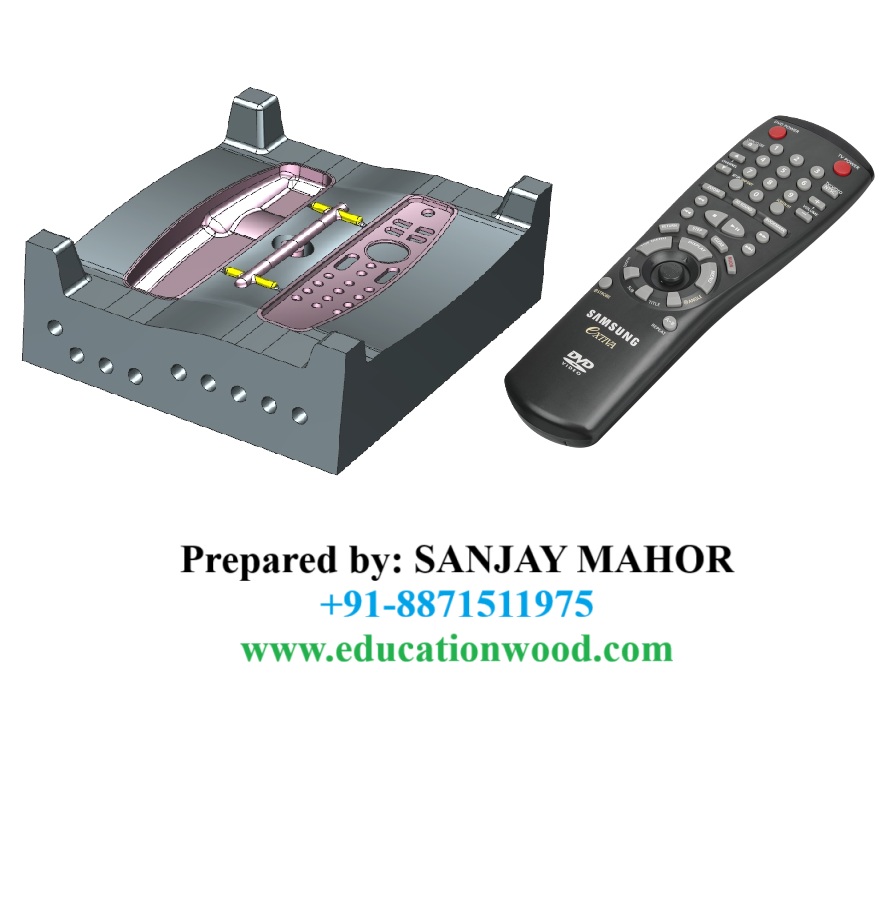 电视遥控器注塑模具