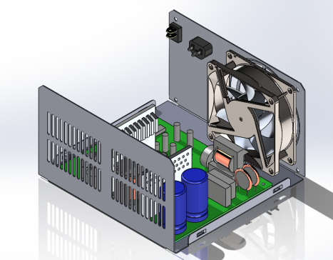 电脑主机电源钣金盒