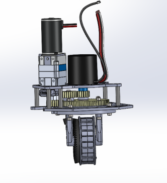 电机齿轮驱动轮单元